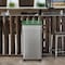 Hls Commercial 21 Gal/ 80 Liter Rectangular Stainless Steel Open Top Compost Bin w/ Wheels and Dual Odor Filters HLS21UOTMCOP - alternate 7